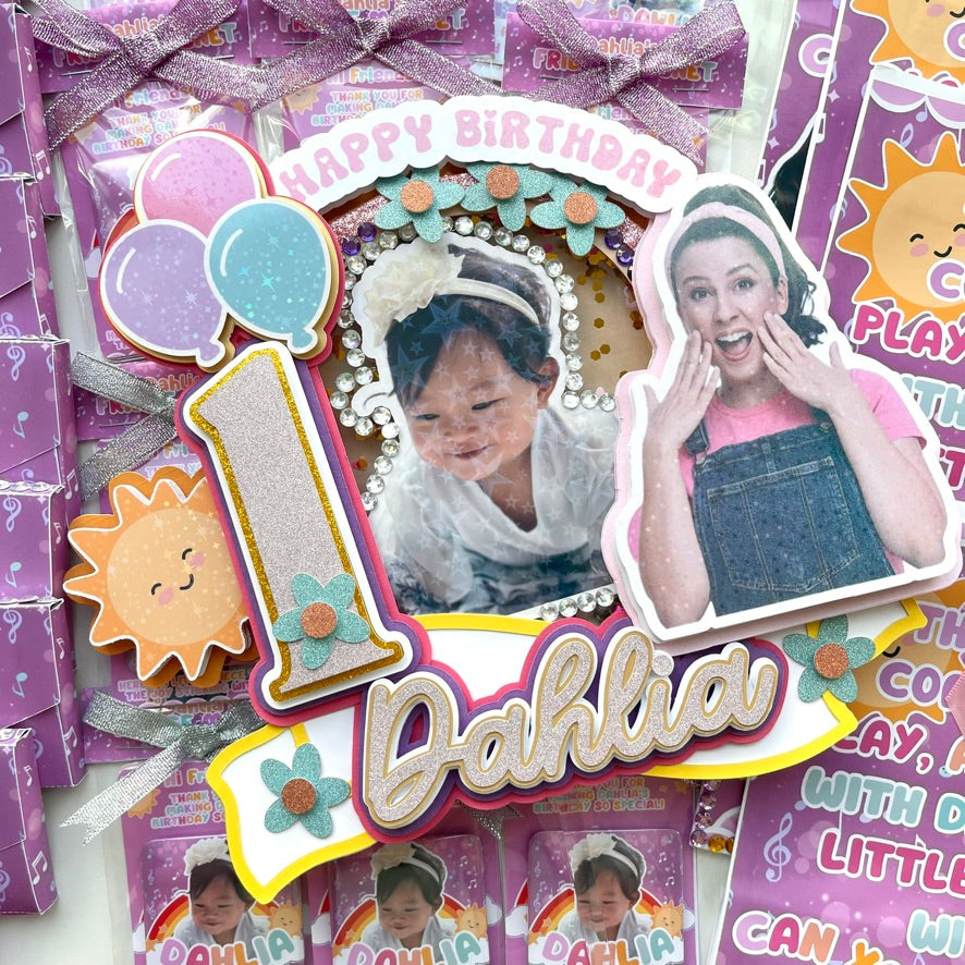 3D Ms. Rachel Theme Cake Topper