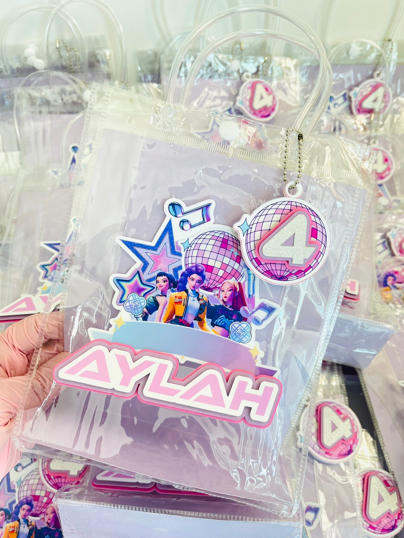 KPOP Demon Hunters Gift Bags Birthday Party Favors Goodie Bag Candy Bag Gift Souvenirs Personalized Birthday Party Favor