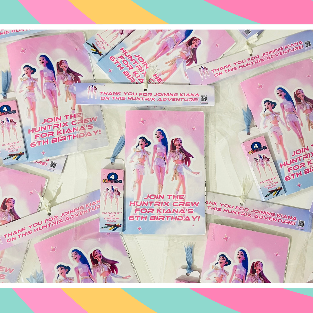 KPOP Demon Hunters Activity Book + Custom Crayon Box