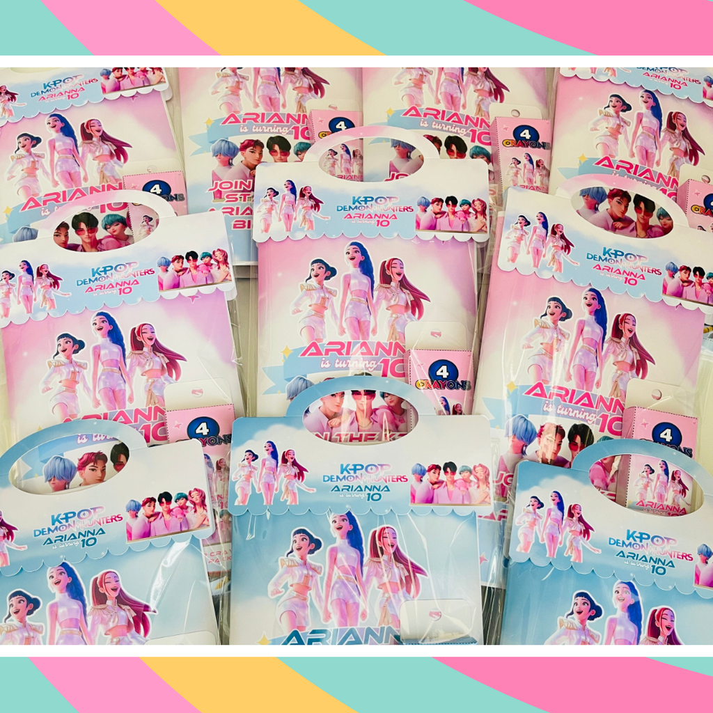 Personalized KPOP Demon Hunters Birthday Activity Booklet for Kids | Personalized Party Favor