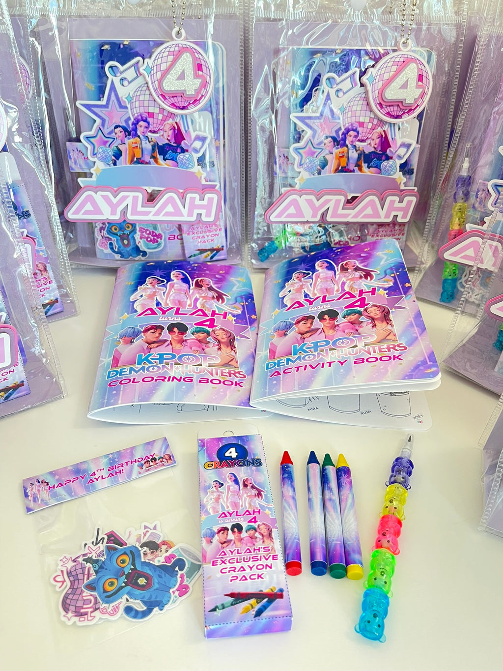 KPOP Demon Hunters Gift Bags Birthday Party Favors Goodie Bag Candy Bag Gift Souvenirs Personalized Birthday Party Favor