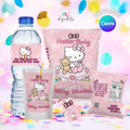 Hello Kitty Baby Shower Template Bundle, Editable Canva Party Favors (Digital Download)