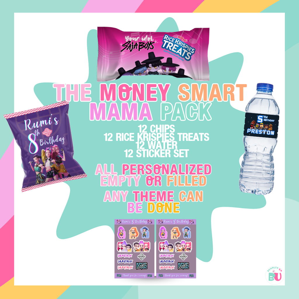 The Money Smart Mama Pack | Personalized Birthday Party Favors | Custom Party Favors