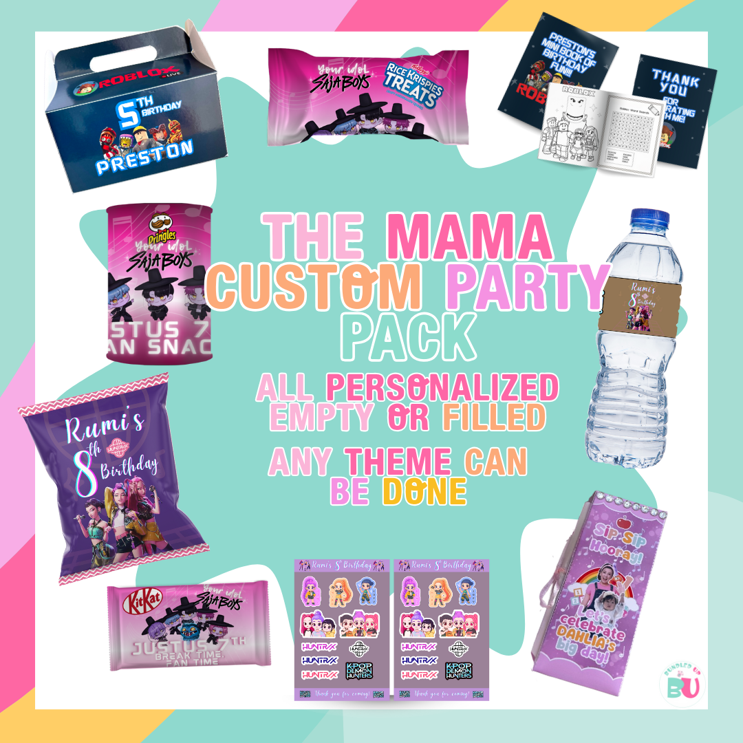 The Mama Custom Party Pack (Build Your Own Bundle) | Personalized Birthday Party Favors | Custom Party Favors