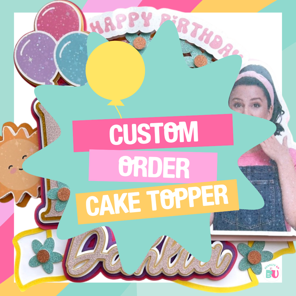 Custom 3D Cake Topper for Kids Birthday Party | Custom Party Decor