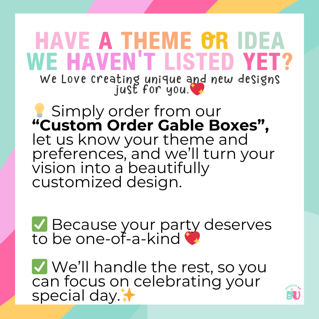 Personalized 3D Roblox Gable Boxes | Personalized Party Favor Boxes