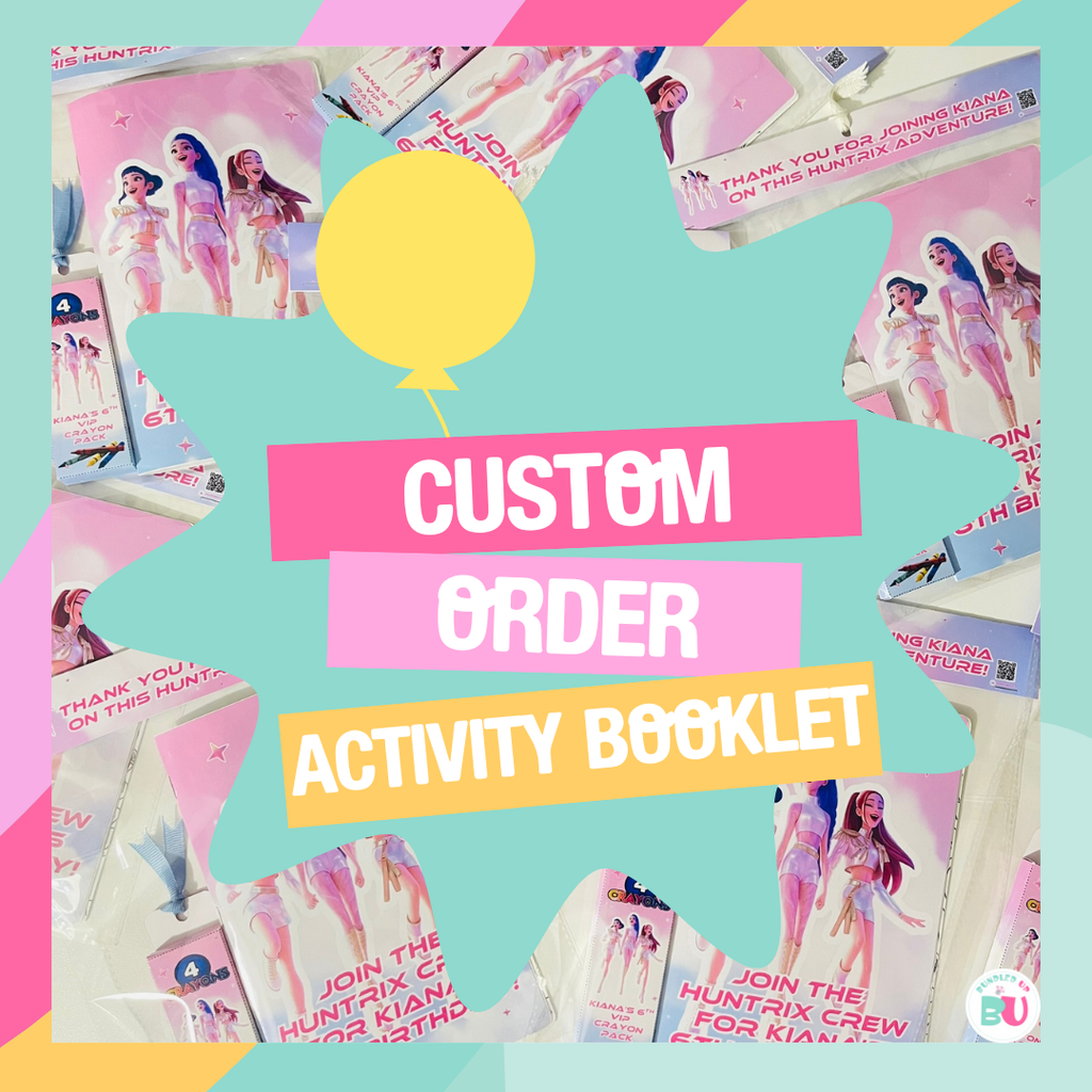 Custom Birthday Activity Booklet for Kids | Custom Party Favor