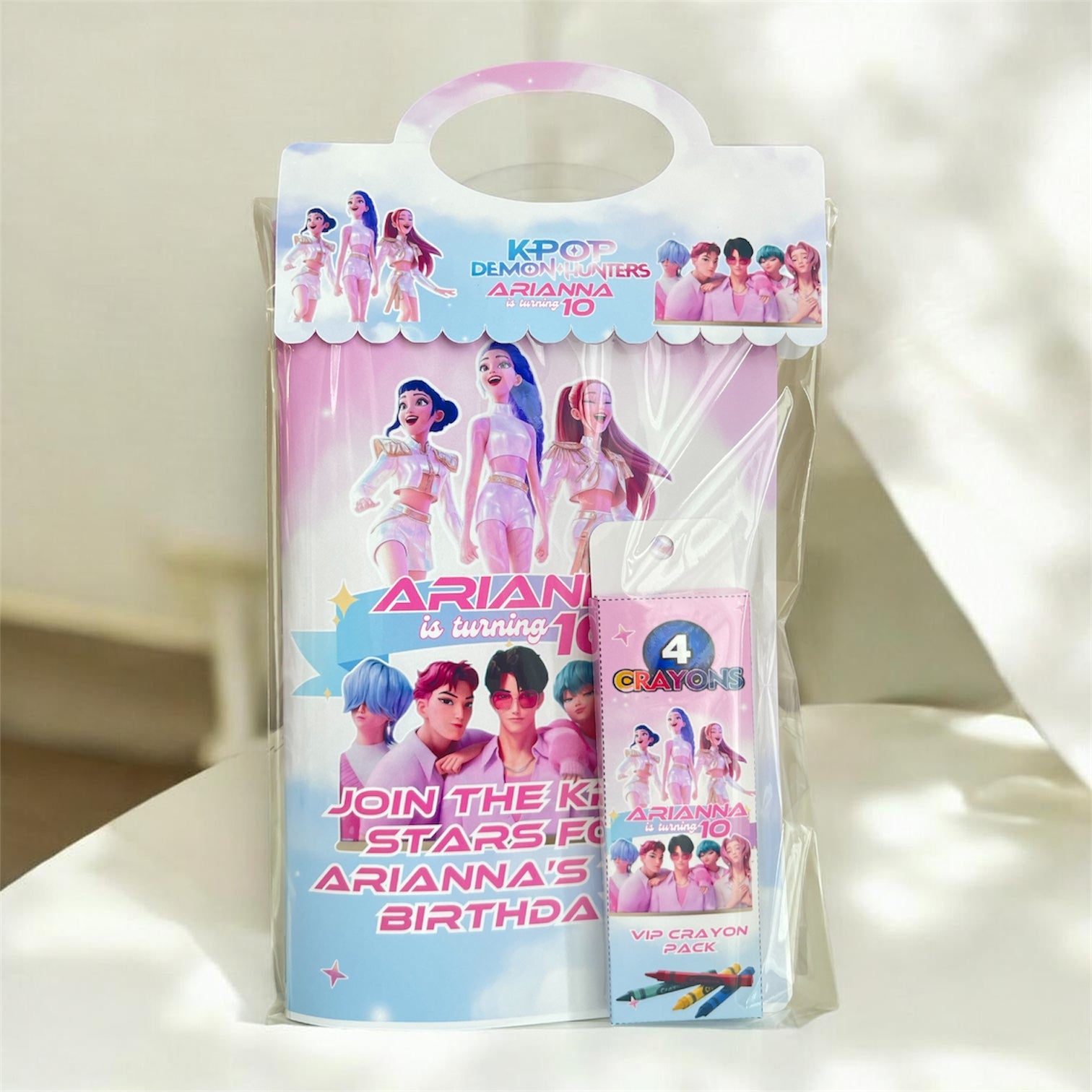 Personalized KPOP Demon Hunters Birthday Activity Booklet for Kids | Personalized Party Favor