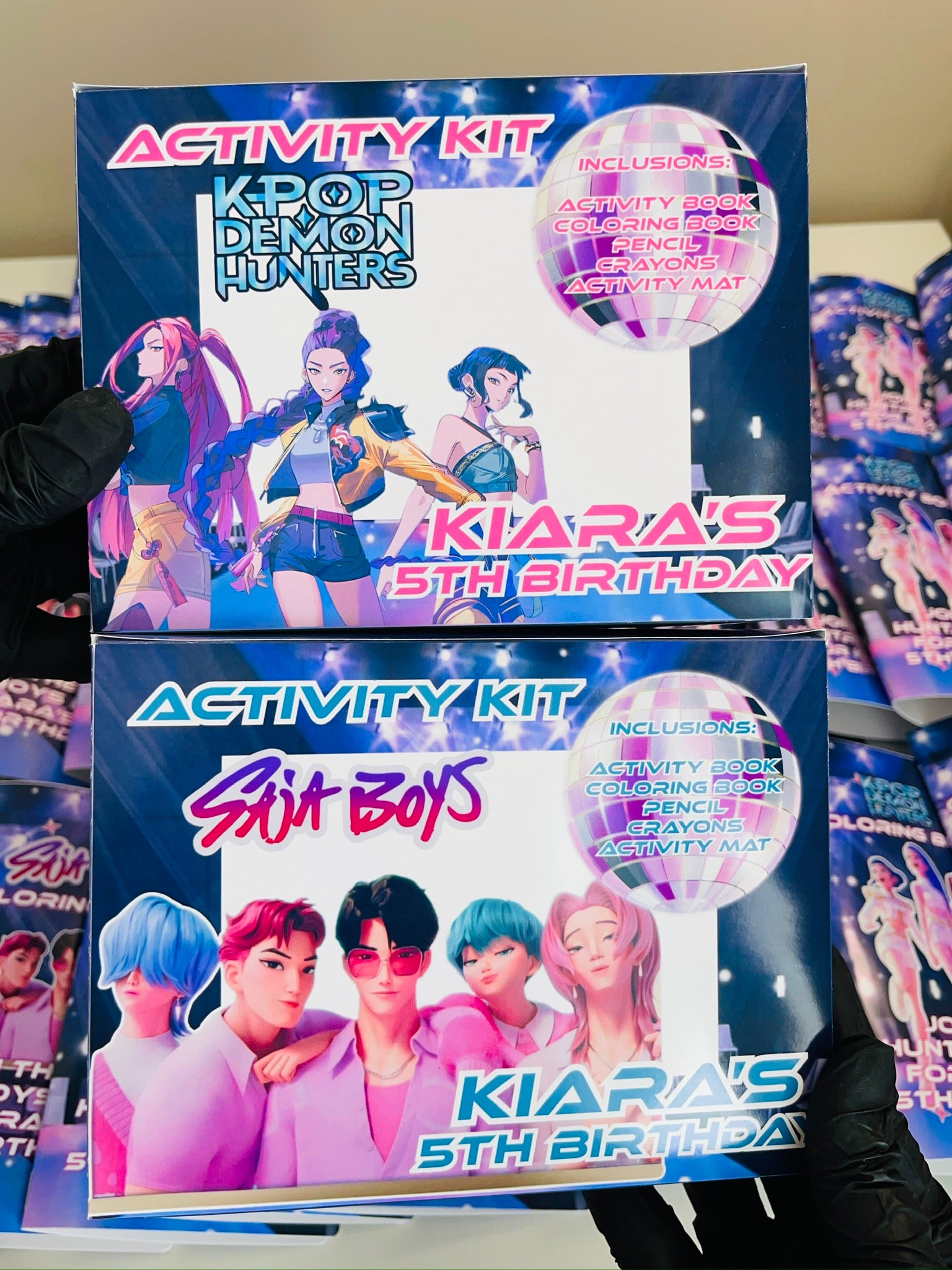 Personalized KPOP Demon Hunters Birthday Activity Kit for Kids | Personalized Party Favor