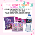 The Money Smart Mama Pack | Personalized Birthday Party Favors | Custom Party Favors