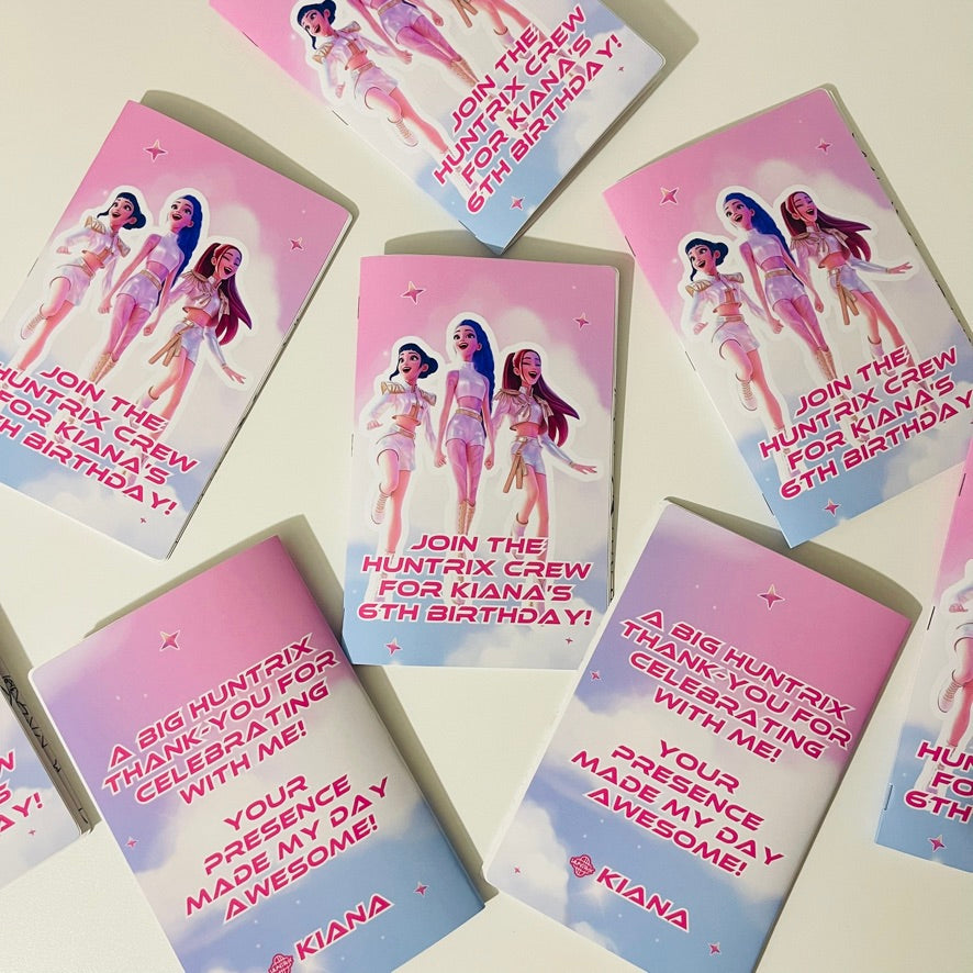 KPOP Demon Hunters Activity Book + Custom Crayon Box