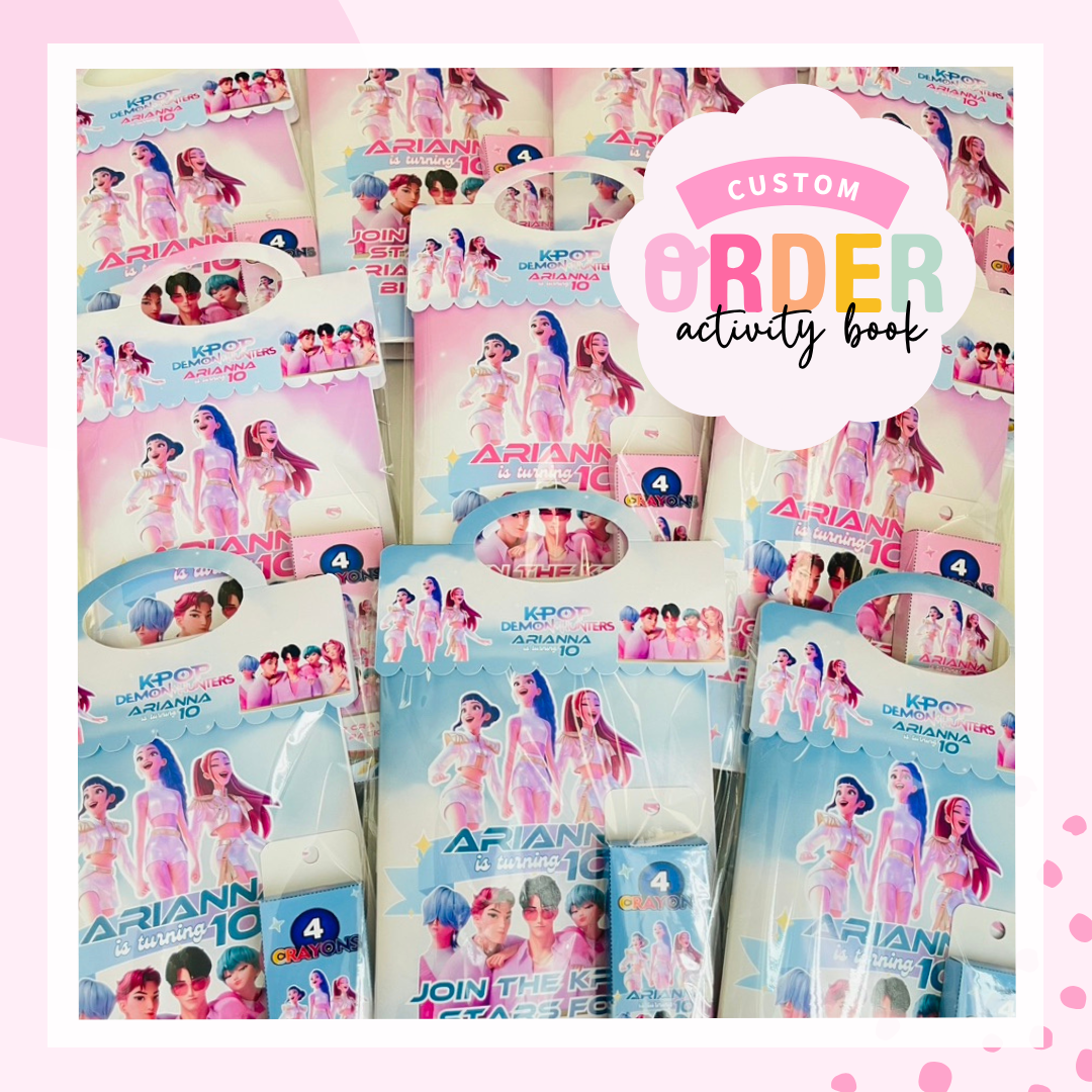 Custom Birthday Activity Booklet for Kids | Custom Party Favor