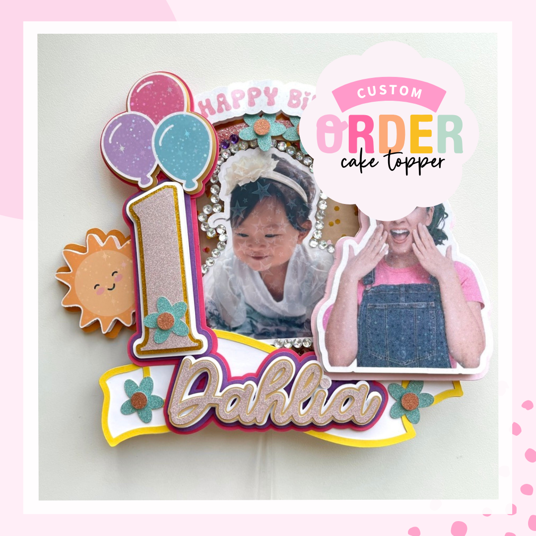 Custom 3D Cake Topper for Kids Birthday Party | Custom Party Decor
