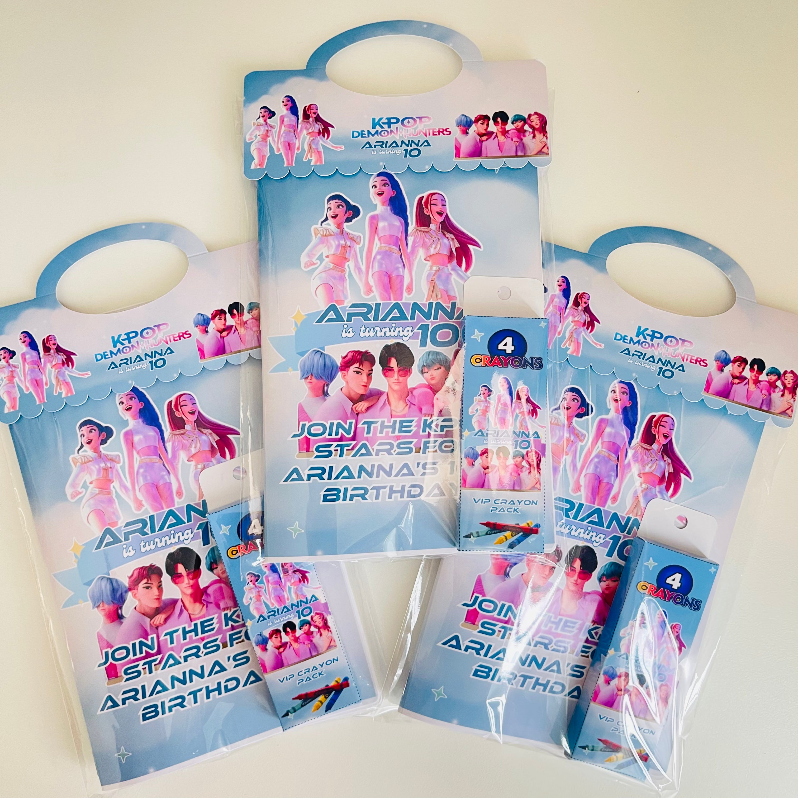 Personalized KPOP Demon Hunters Birthday Activity Booklet for Kids | Personalized Party Favor