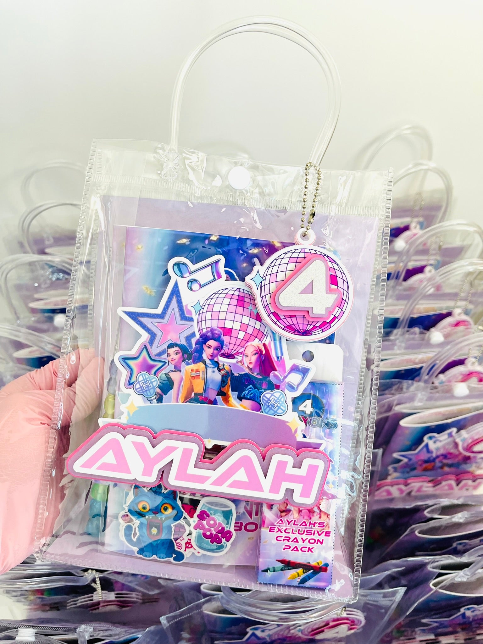 KPOP Demon Hunters Gift Bags Birthday Party Favors Goodie Bag Candy Bag Gift Souvenirs Personalized Birthday Party Favor