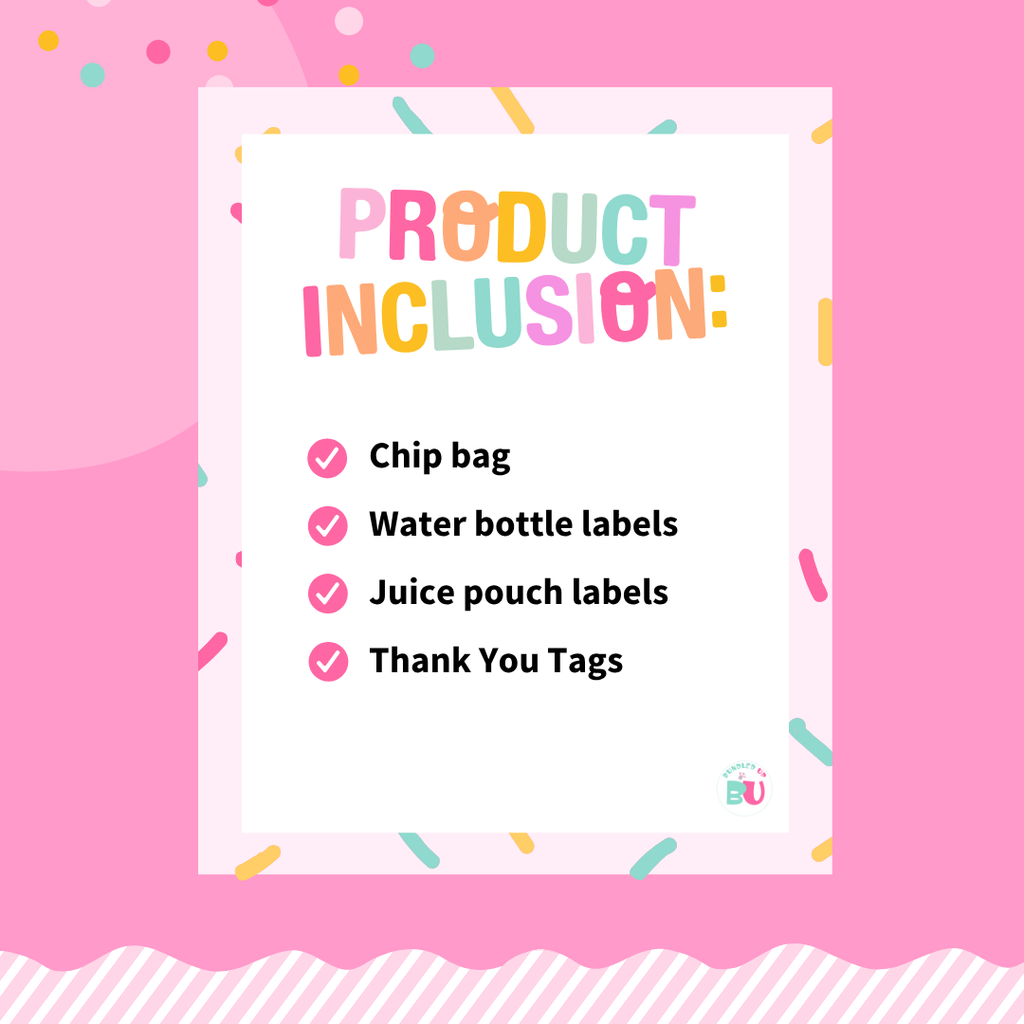 Hello Kitty Baby Shower Template Bundle, Editable Canva Party Favors (Digital Download)