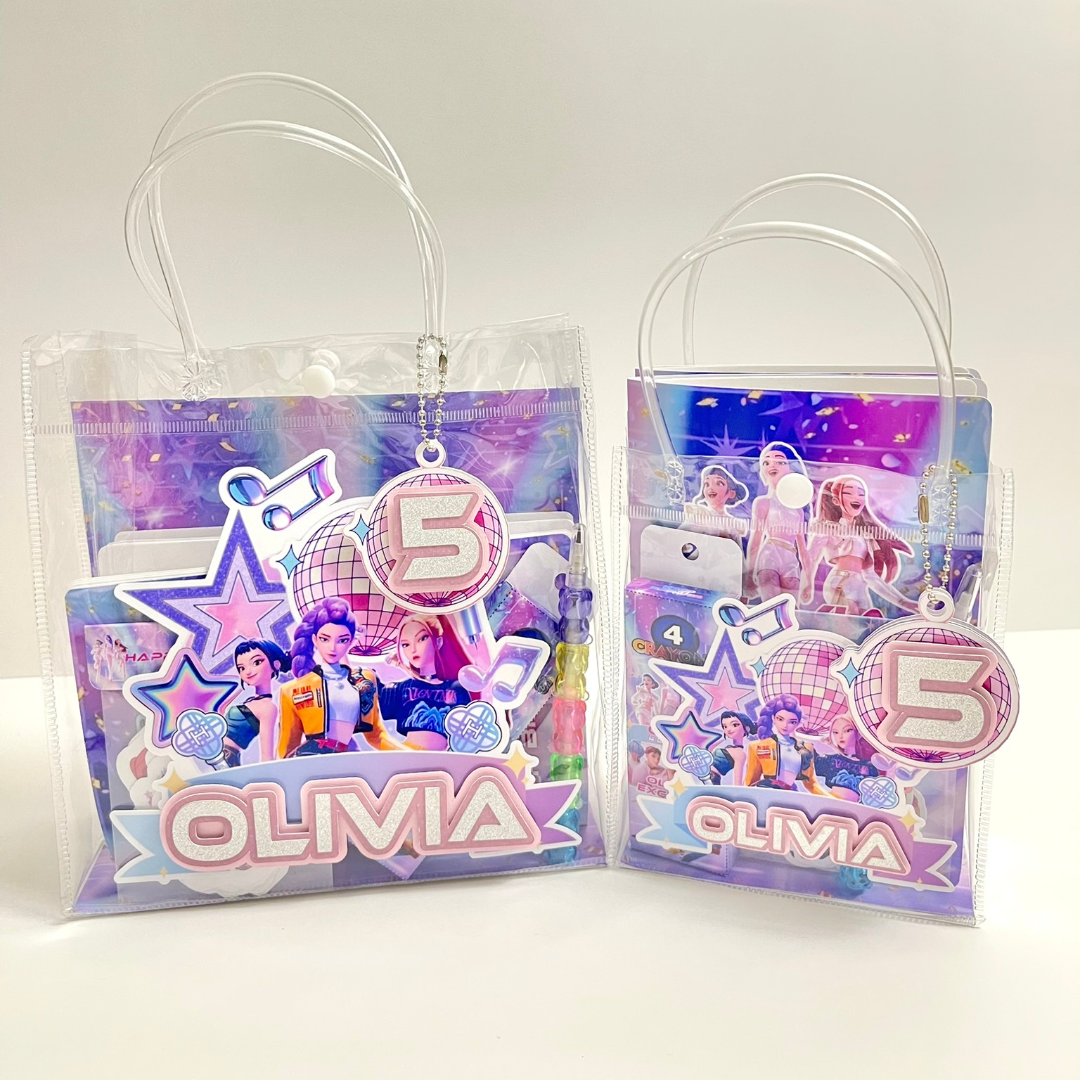 KPOP Demon Hunters Gift Bags Birthday Party Favors Goodie Bag Candy Bag Gift Souvenirs Personalized Birthday Party Favor