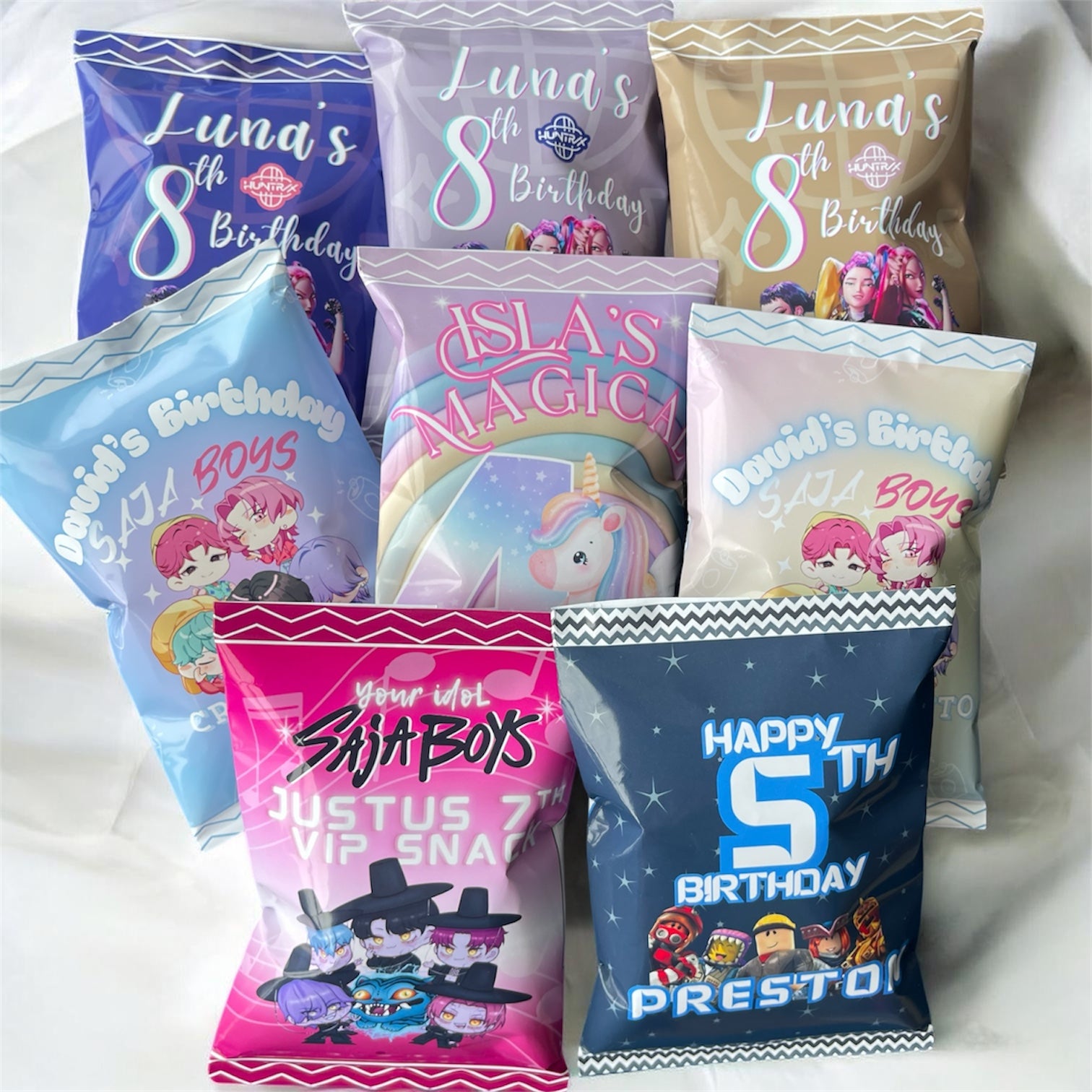 Custom Chip Bags Party Favors | Custom Party Favor