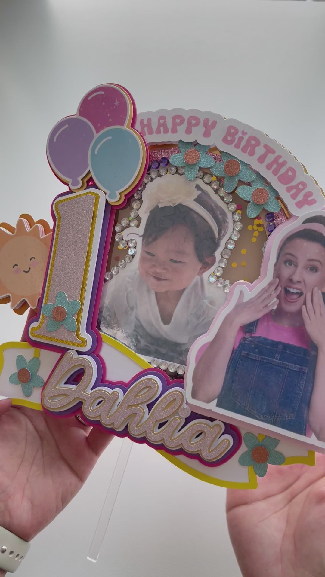 Personalized 3D Ms. Rachel Cake Topper for Kids Birthday Party | Personalized Party Decor